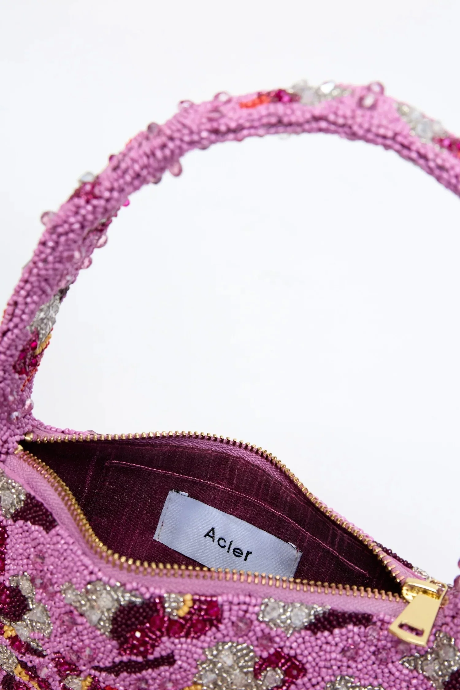 Acler Bead Birch Bag - Rose Drift - Image 3
