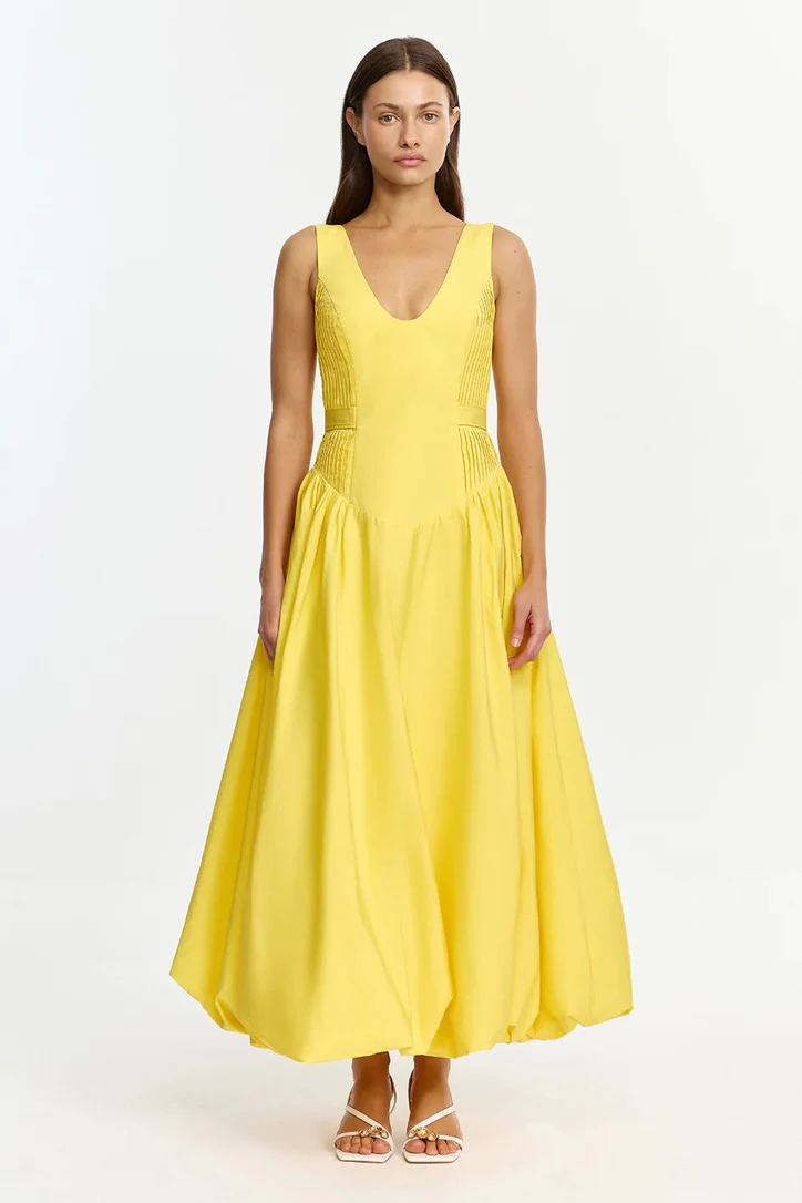 Acler Horedon Maxi Dress - Daffodil