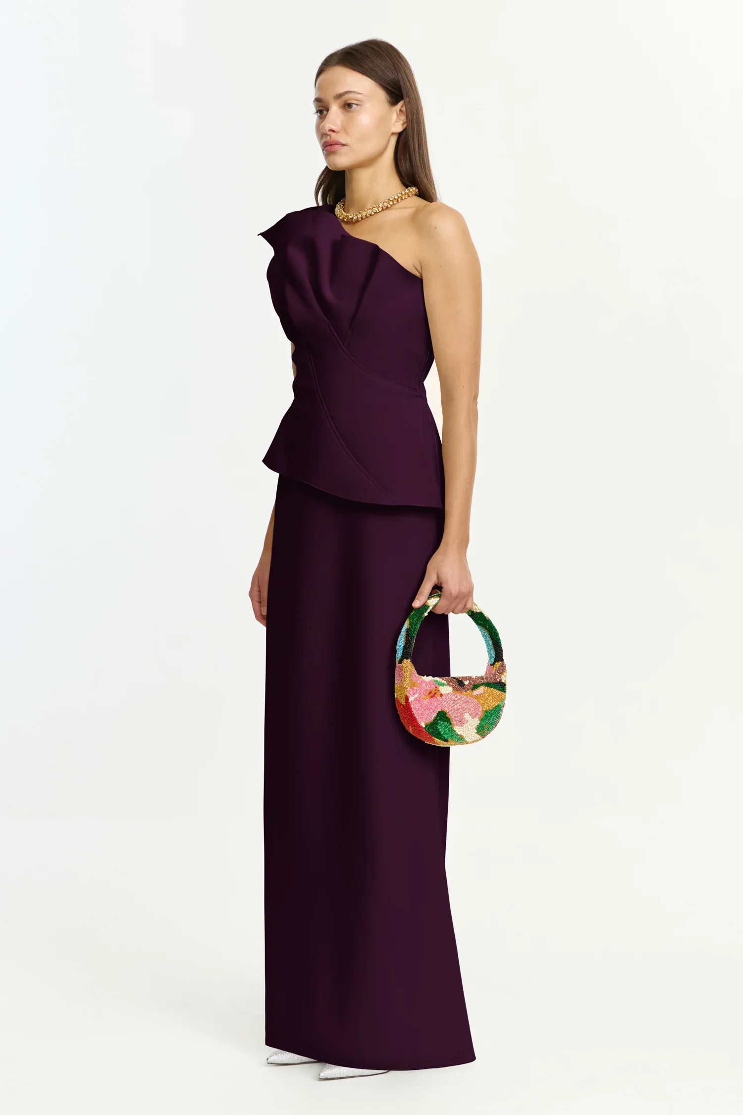 Acler Lugano Maxi Dress - Fig - Image 2