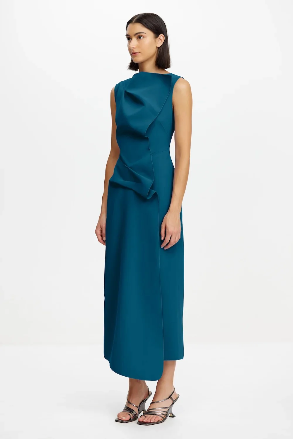 Acler Normanhill Midi Dress - Blue - Image 2
