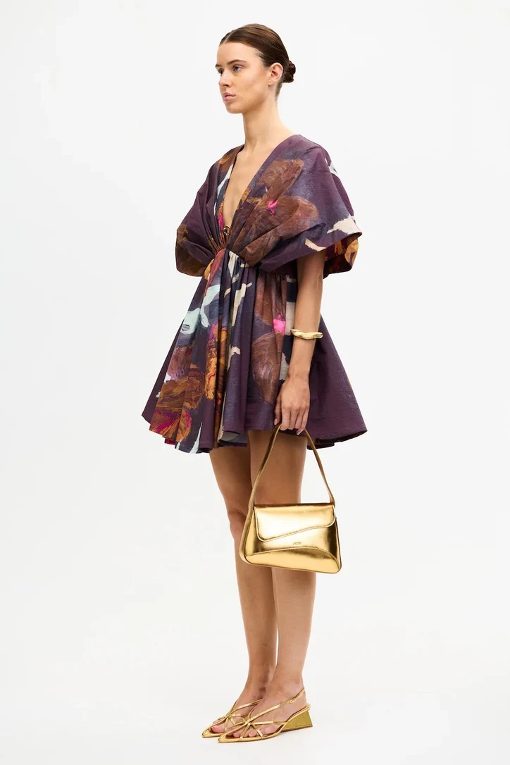 Acler Northam Mini Dress - Cocoa - Image 2