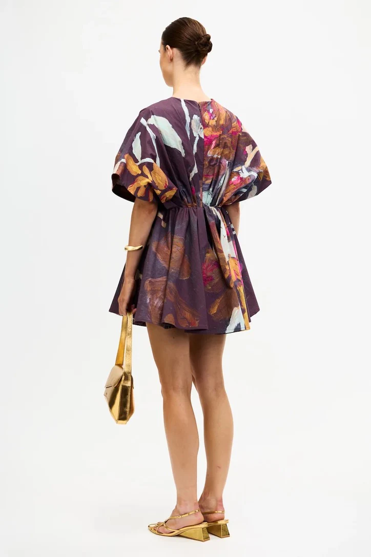 Acler Northam Mini Dress - Cocoa - Image 3