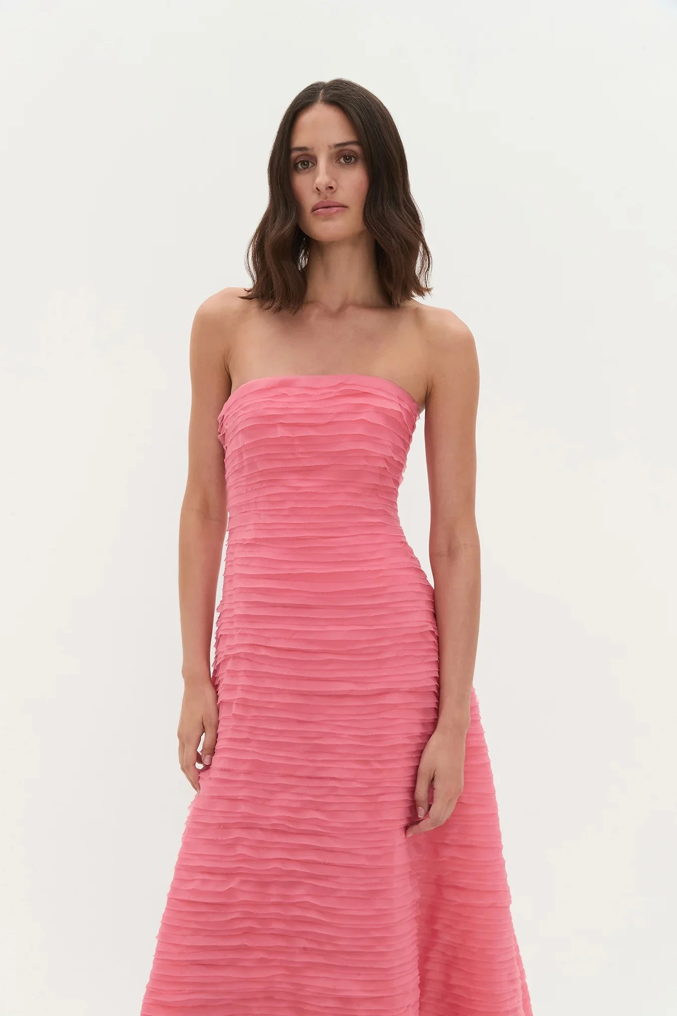 Aje Soundscape Maxi Dress - Guava Pink - Image 3