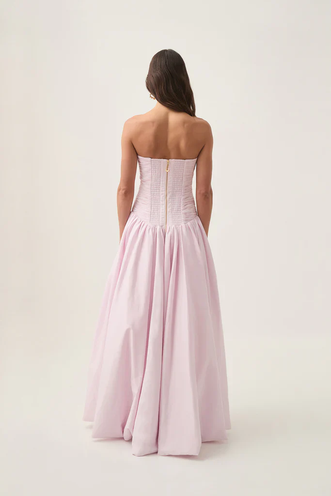 Aje Violette Bubble Hem Maxi Dress - Pastel Pink - Image 4