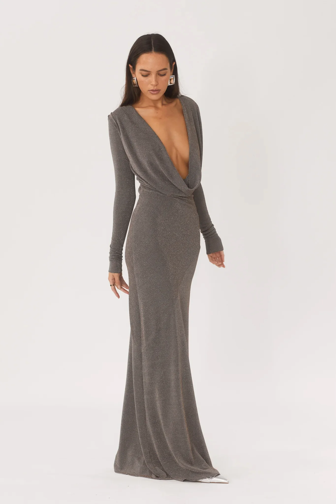 Arcina Ori Jen Dress - Metallic Grey - Image 11