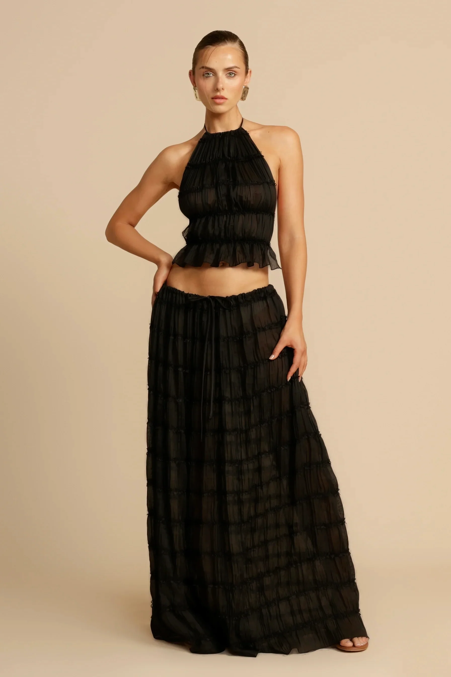 Arcina Ori Juliette Halter Top - Black - Image 4