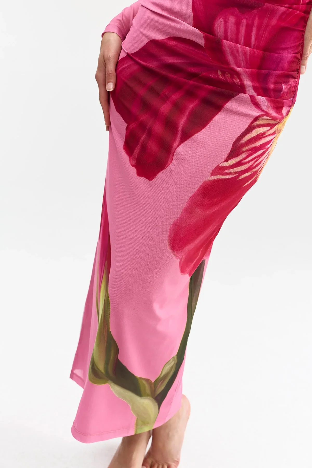 Aston Studio Ezli Mesh Dress - Dusty Iris - Image 3