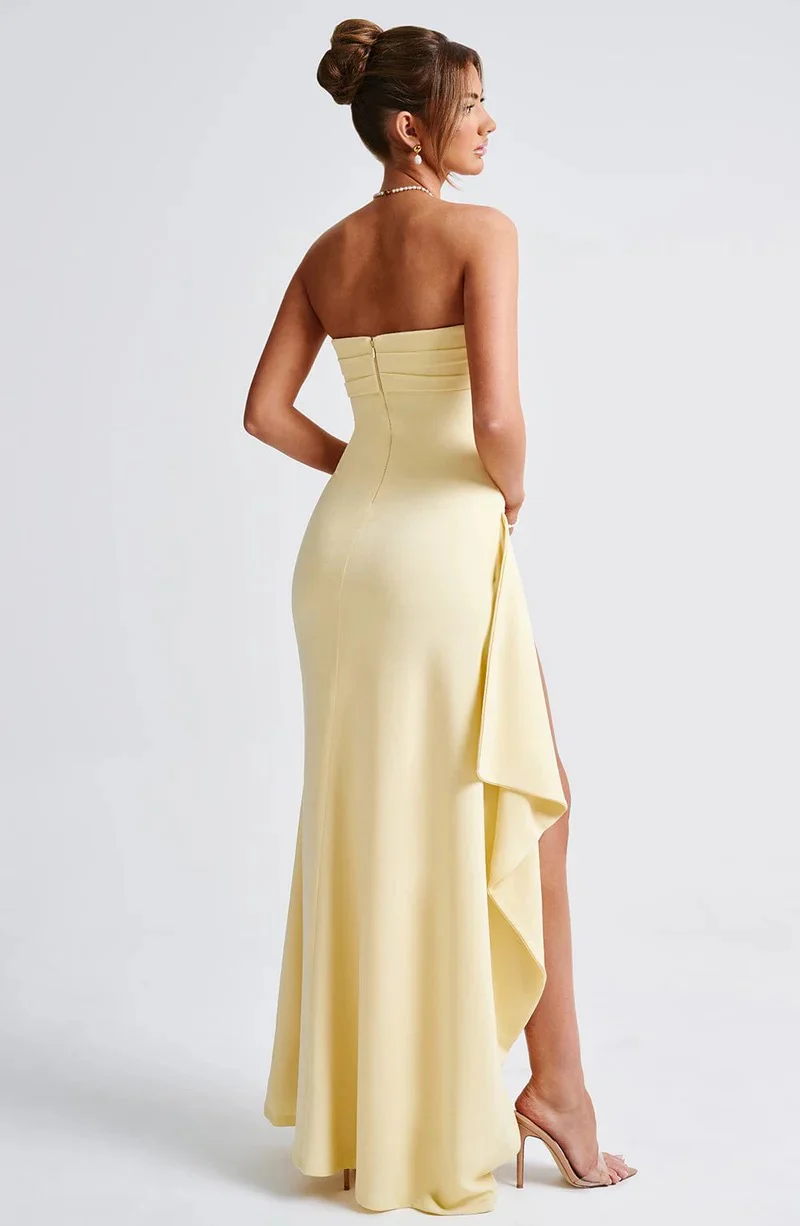 Babyboo Zafira Maxi Dress - Lemon - Image 5