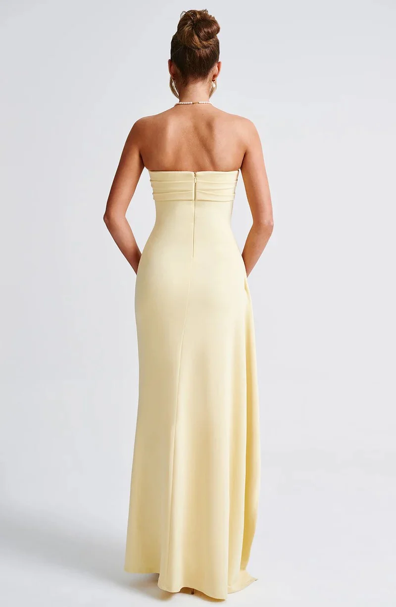 Babyboo Zafira Maxi Dress - Lemon - Image 6