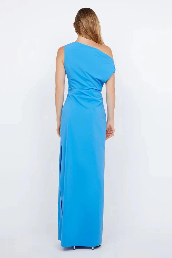 Bec & Bridge Angelina Asym Maxi Dress - Mid Blue - Image 4