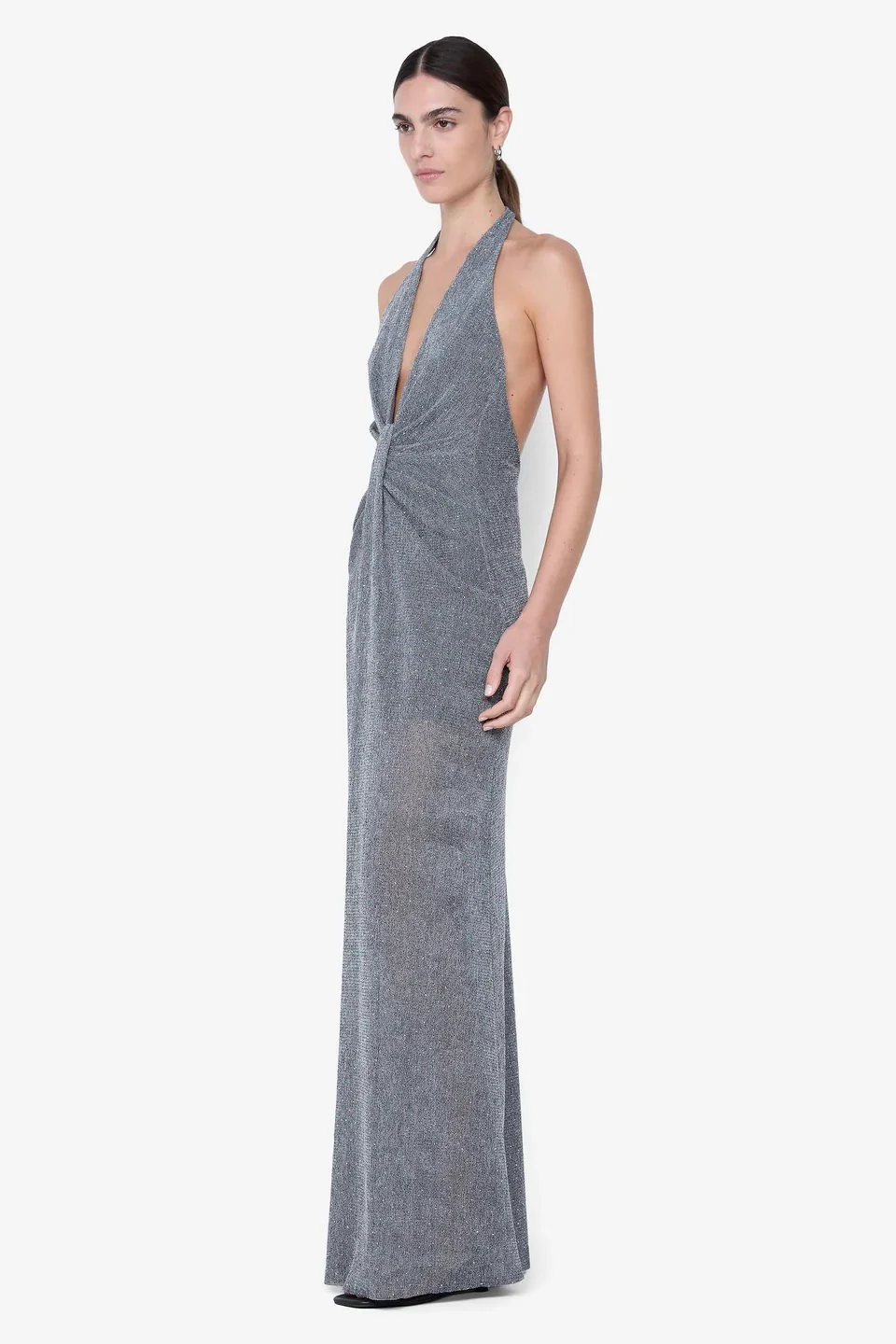Bec & Bridge Astra Drape Maxi Dress - Chrome - Image 3
