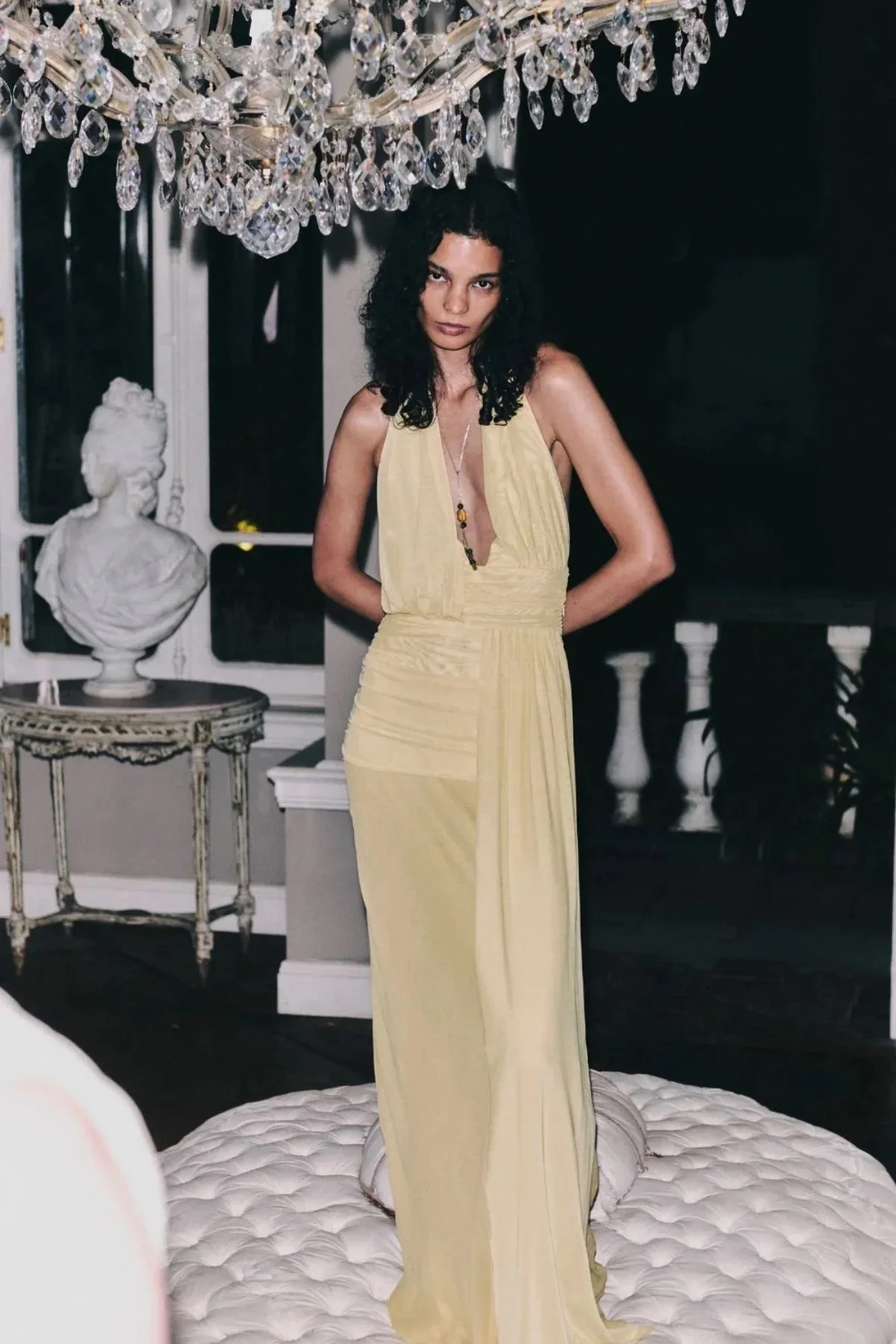 Bec & Bridge Cassis Drape Maxi Dress - Citron - Image 2