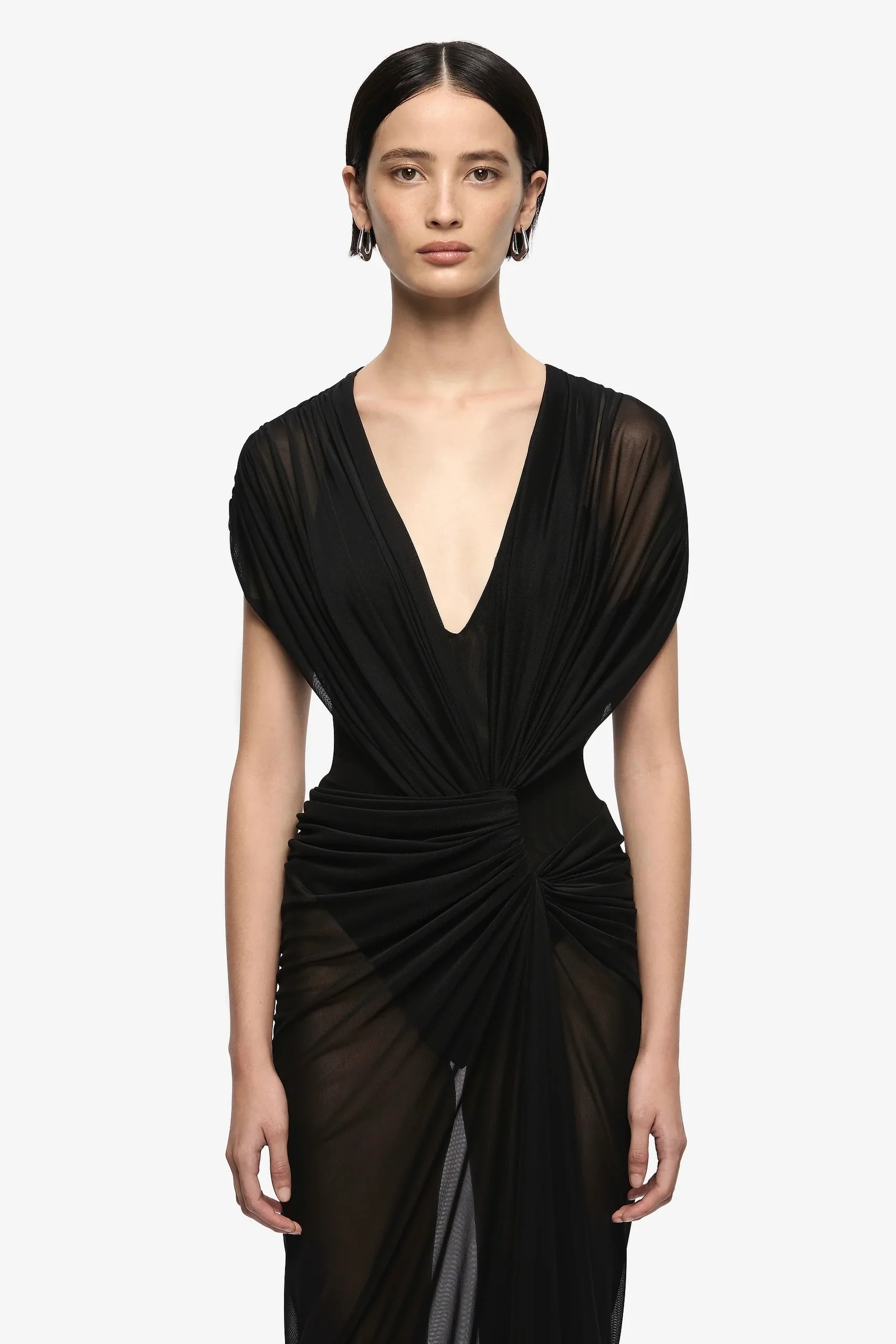 Bec & Bridge Leia Drape Maxi Dress - Black - Image 2