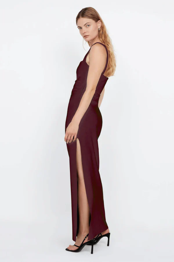 Bec & Bridge Leora Tuck Maxi Dress - Plum - Image 3
