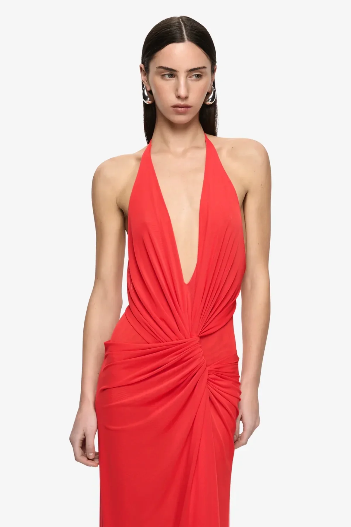 Bec & Bridge Xanthi V Neck Maxi Dress - Flame - Image 2