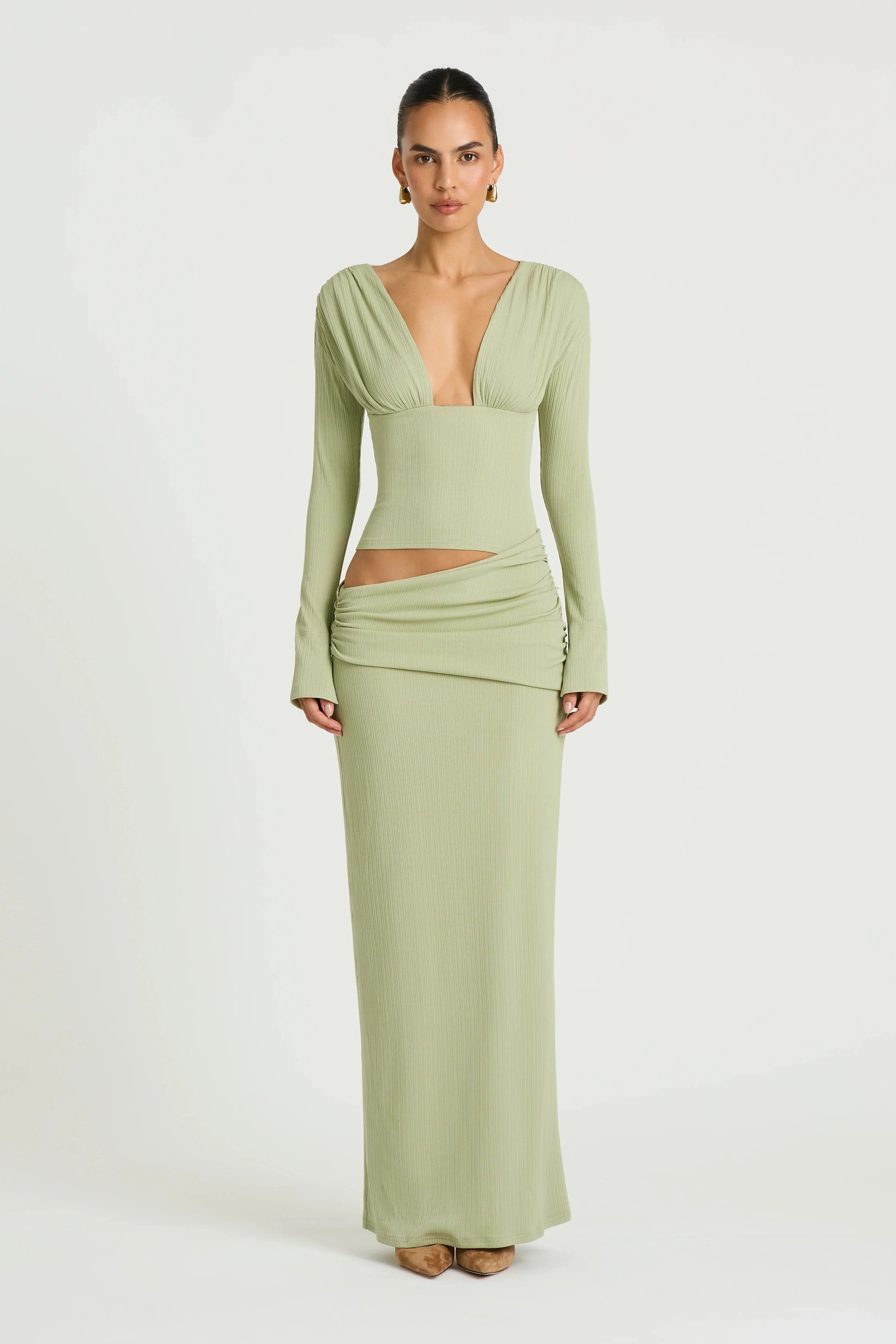 Benni Agnes Maxi Dress - Pistachio