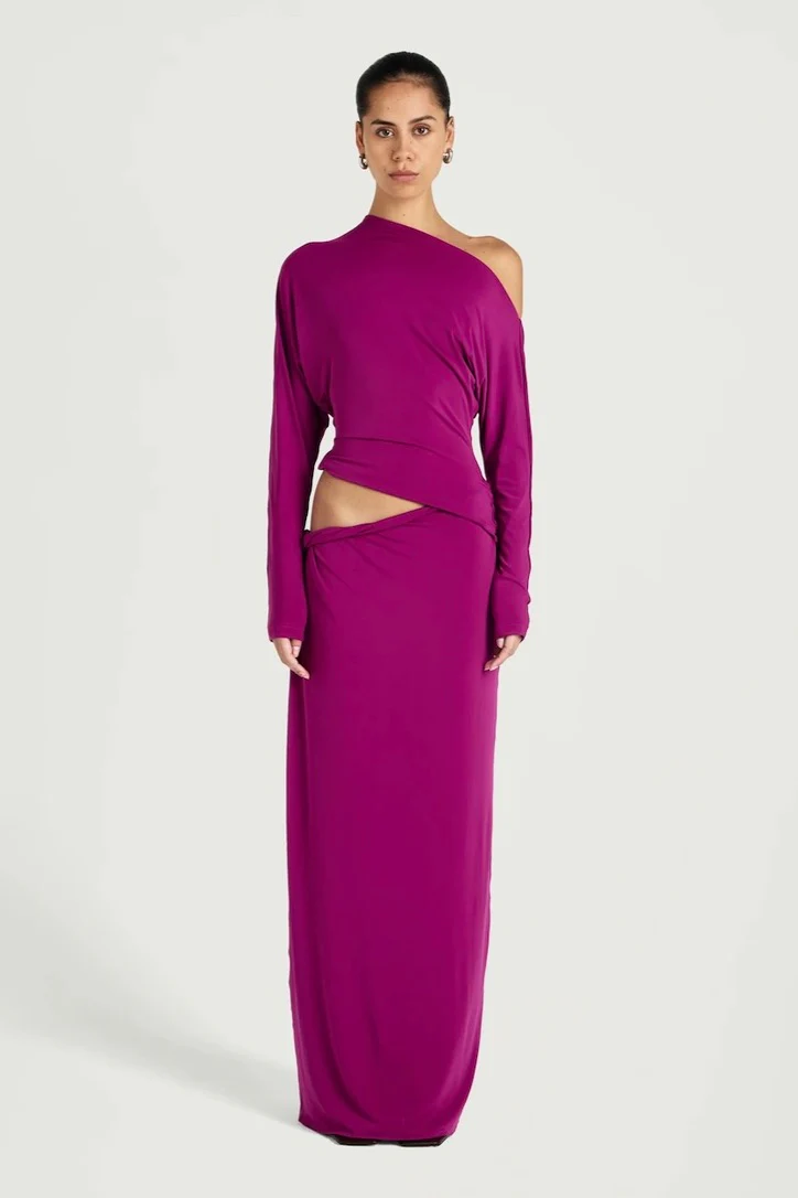 Benni Enya Maxi Dress - Fuchsia