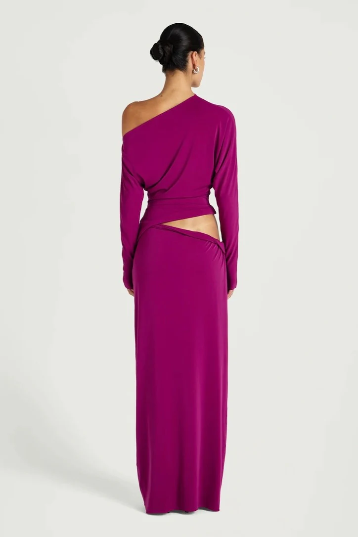 Benni Enya Maxi Dress - Fuchsia - Image 4