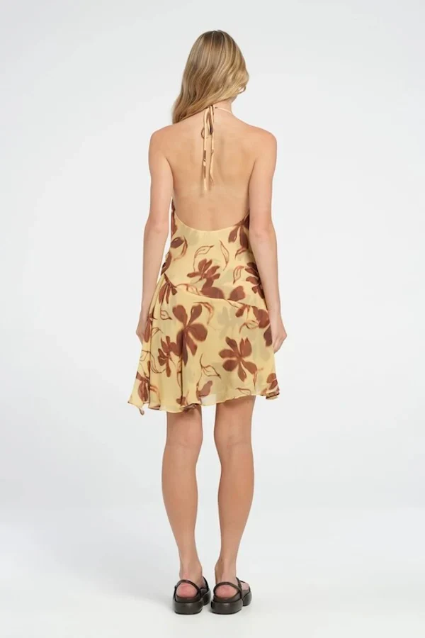 Benni Harlow Halter Mini Dress - Butter Floral - Image 4