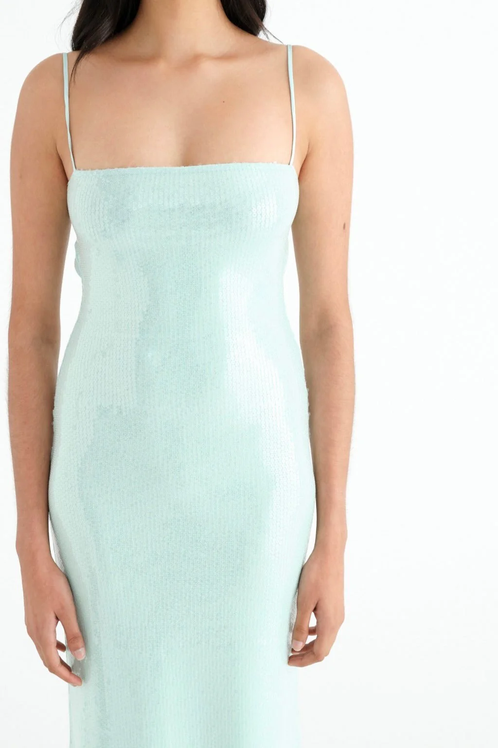 Benni Juliano Sequin Slip Dress - Aquamarine - Image 3