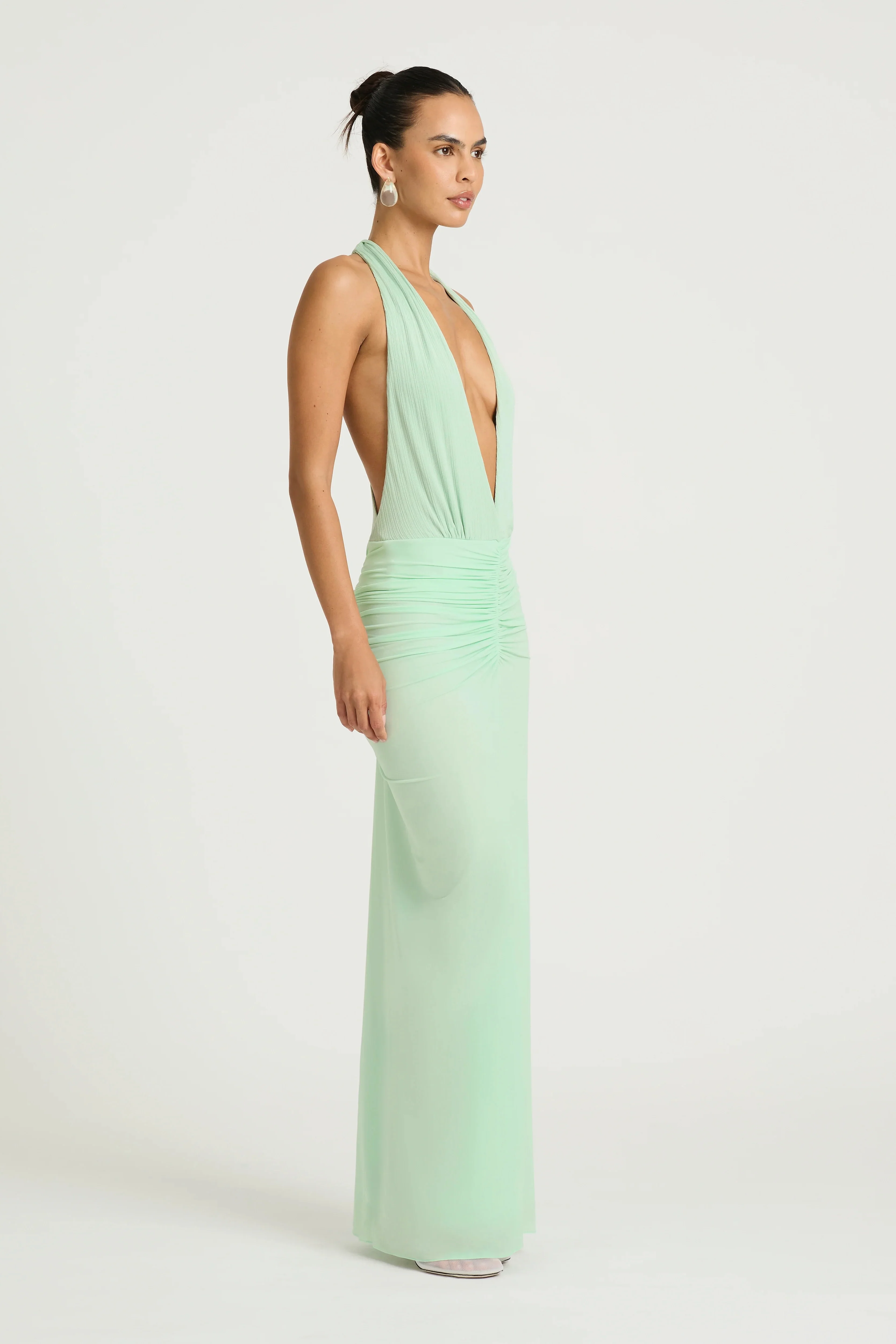 Benni Octavia Maxi Dress - Bleached Aqua - Image 2