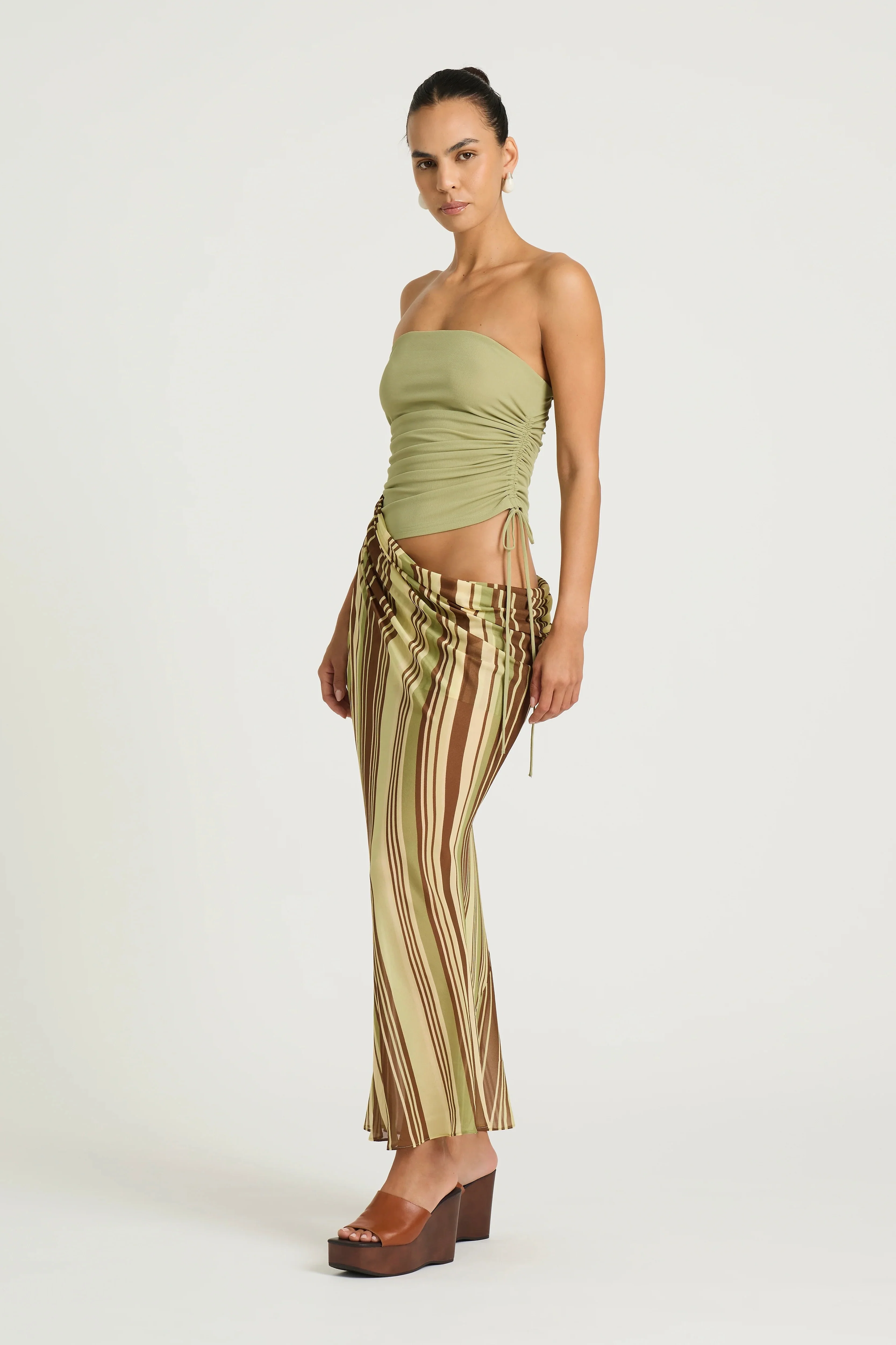 Benni Roscoe Maxi Dress - Earth Stripe - Image 2