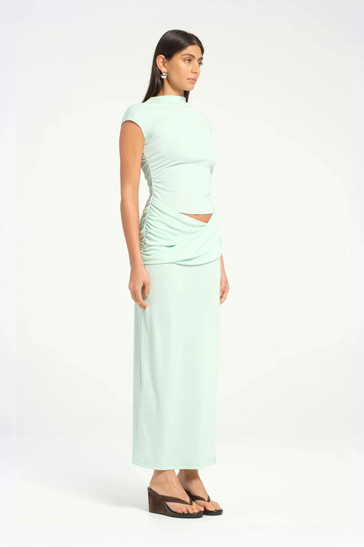 Benni Royce Maxi Dress - Bleached Aqua - Image 2