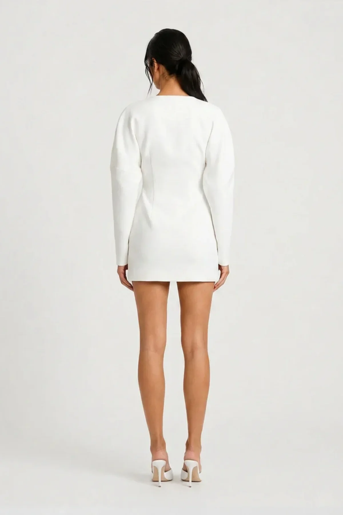 Benni Wren Blazer Dress - White - Image 3