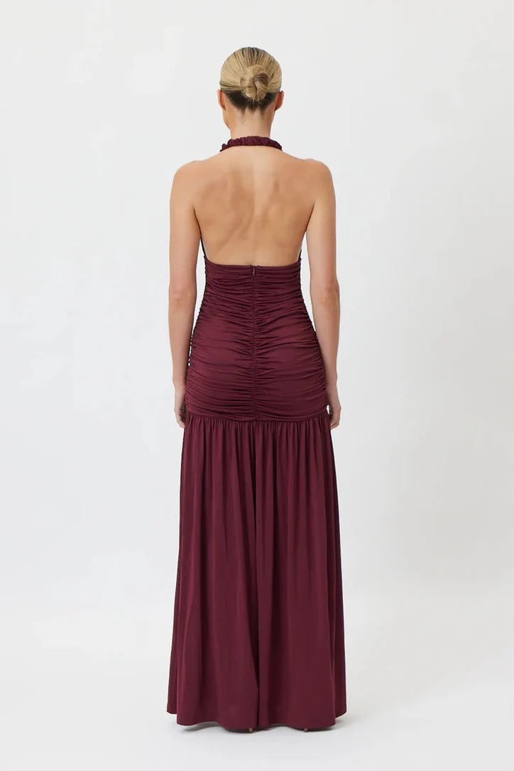 Bianca & Bridgett Corisca Maxi Dress - Wine - Image 3