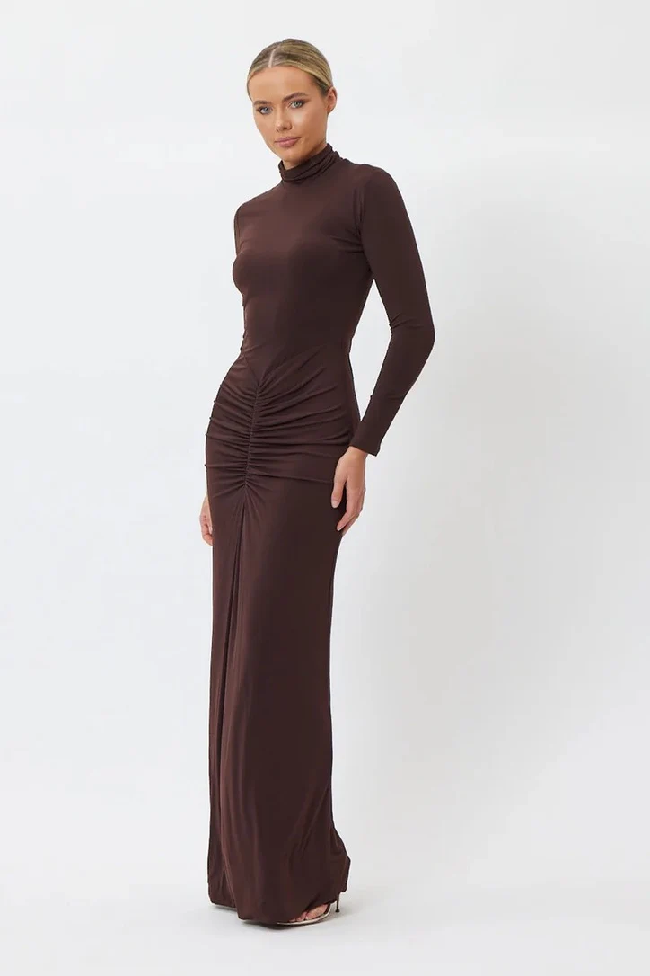 Bianca & Bridgett Dalton Midi Dress - Chocolate