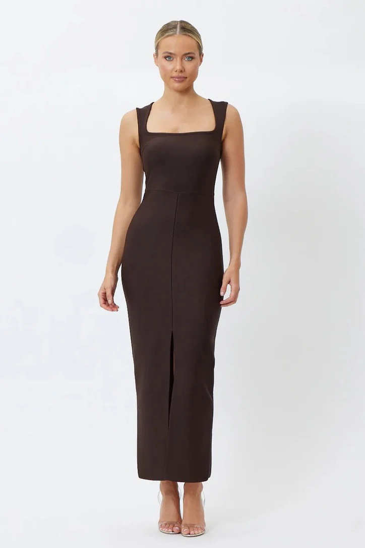 Bianca & Bridgett Hadley Midi Dress - Chocolate