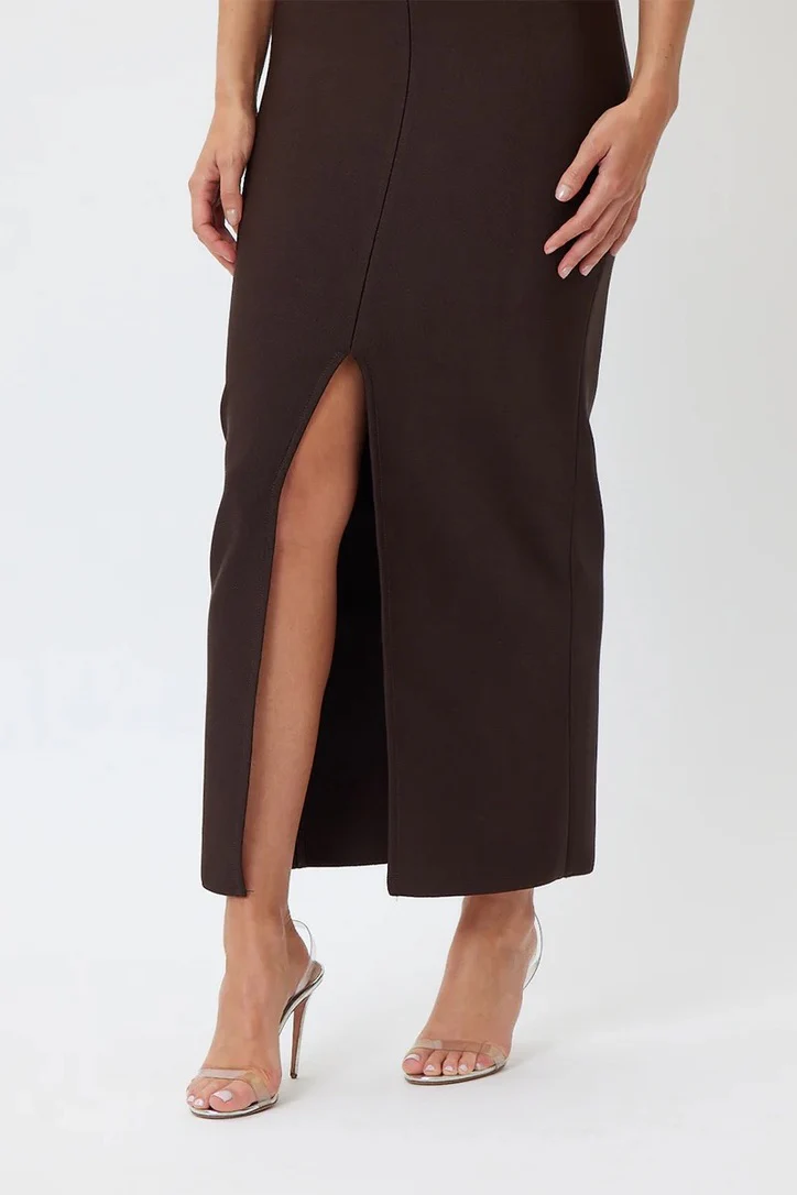 Bianca & Bridgett Hadley Midi Dress - Chocolate - Image 2