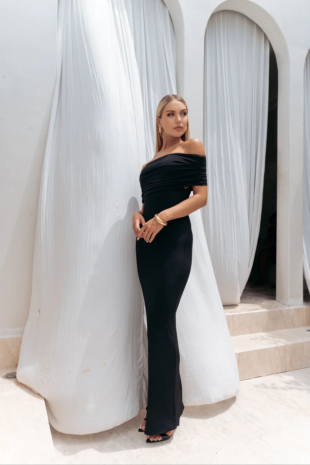 Bianca & Bridgett Louise Maxi Dress - Black - Image 3