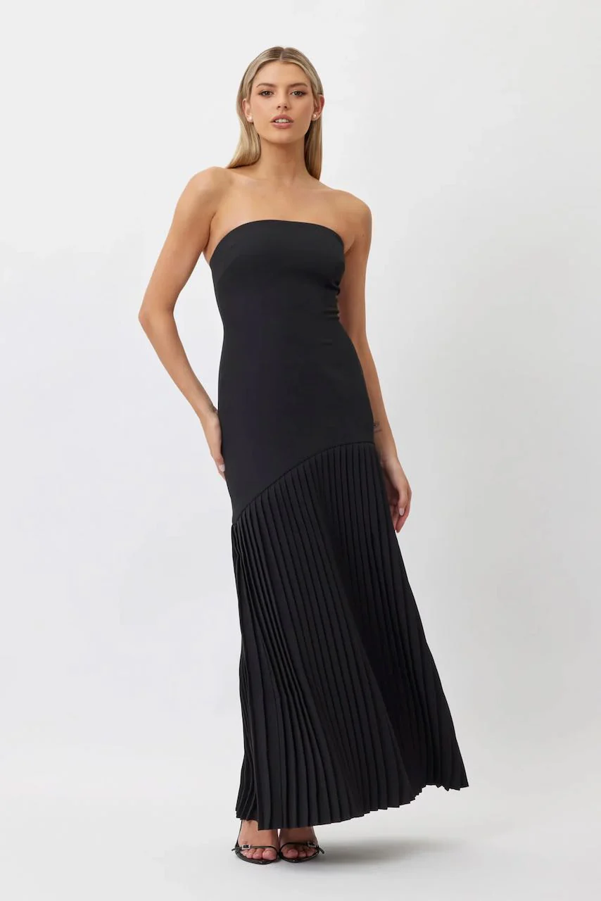 Bianca & Bridgett Mara Pleated Dress - Black - Image 2