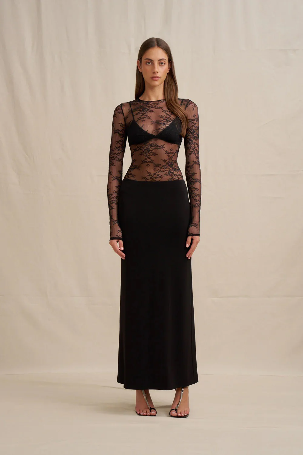 By Johnny Elara Lace Dress - Black
