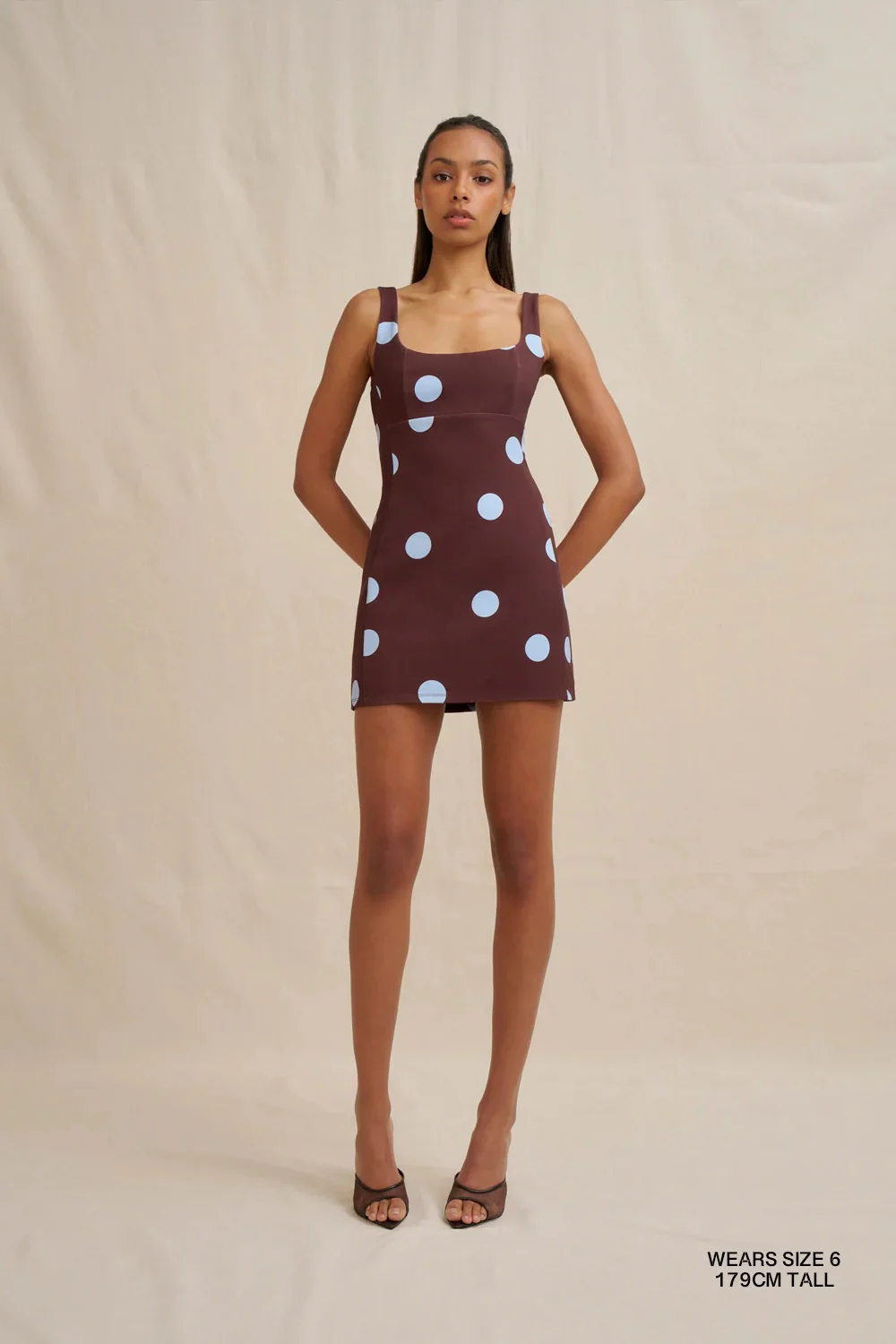 By Johnny Paloma Mini Dress - Brown Blue - Image 2