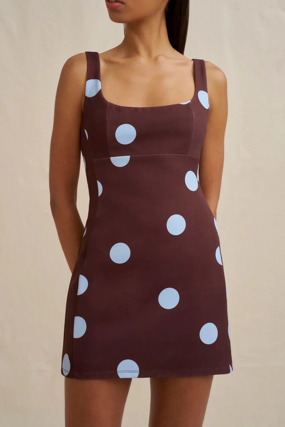 By Johnny Paloma Mini Dress - Brown Blue - Image 4