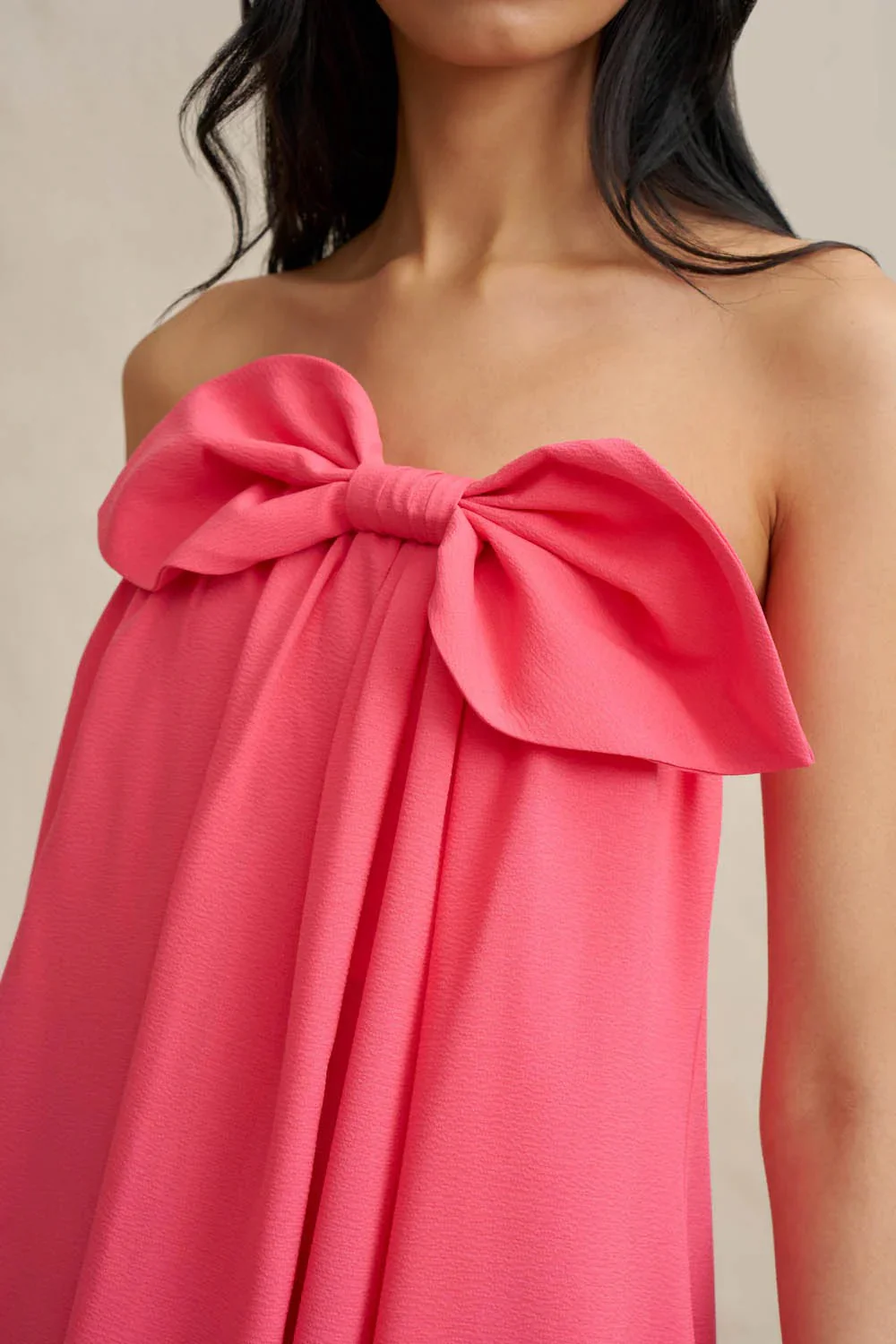 By Johnny Sabrina Strapless Maxi Dress - Coral Pink - Image 5