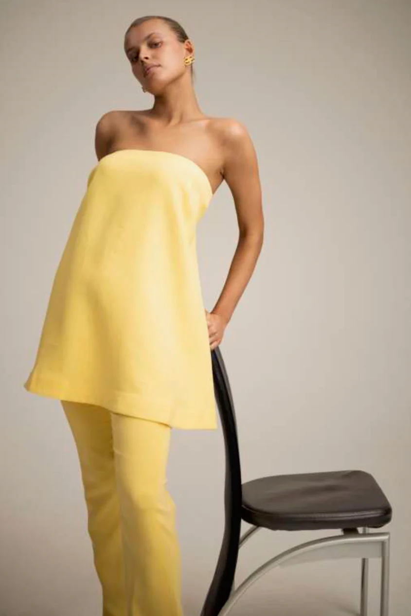 C/MEO Collective Aperture Hold On Pant - Lemon - Image 2