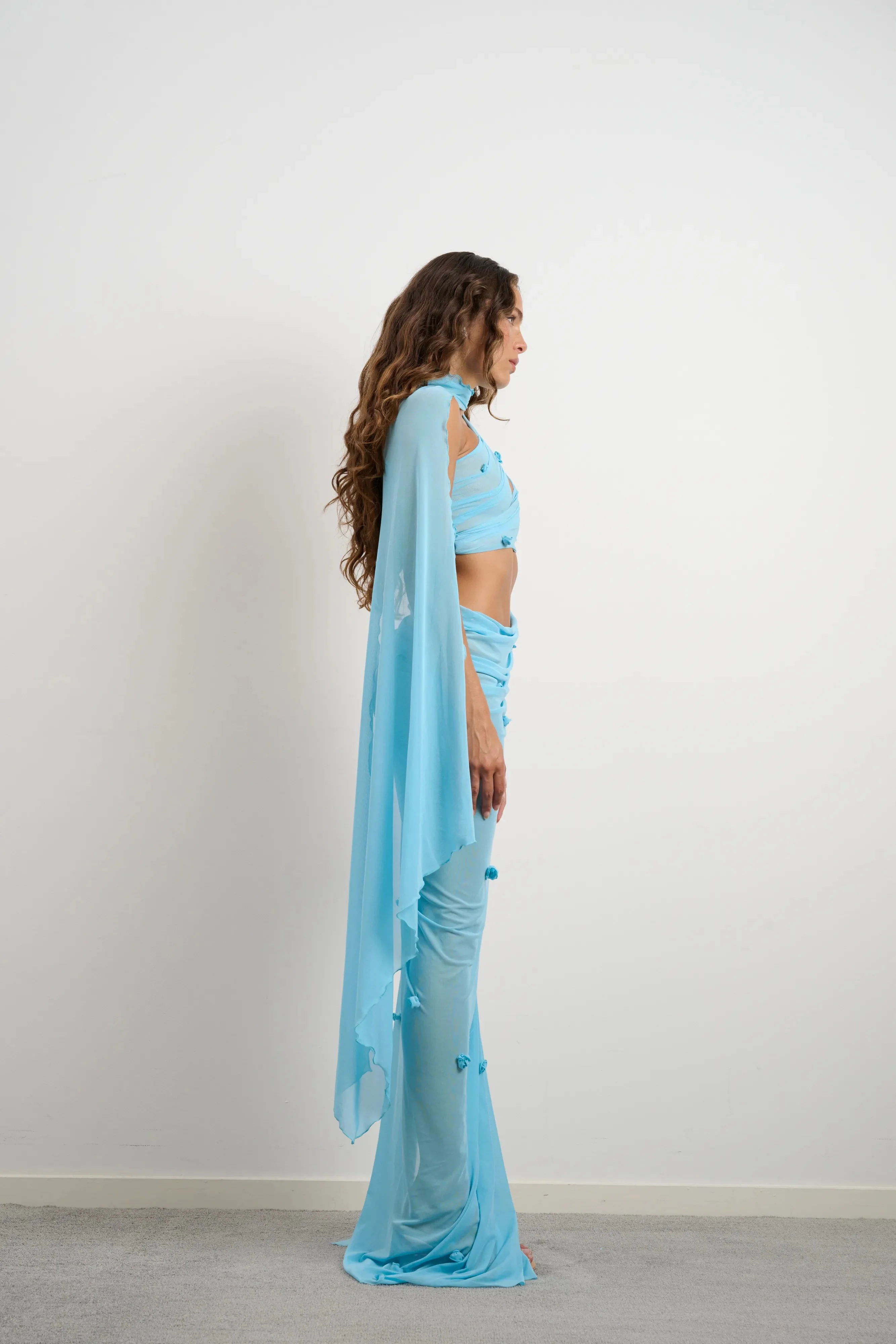 Džo Virelle Dress - Aquamarine Blue - Image 2