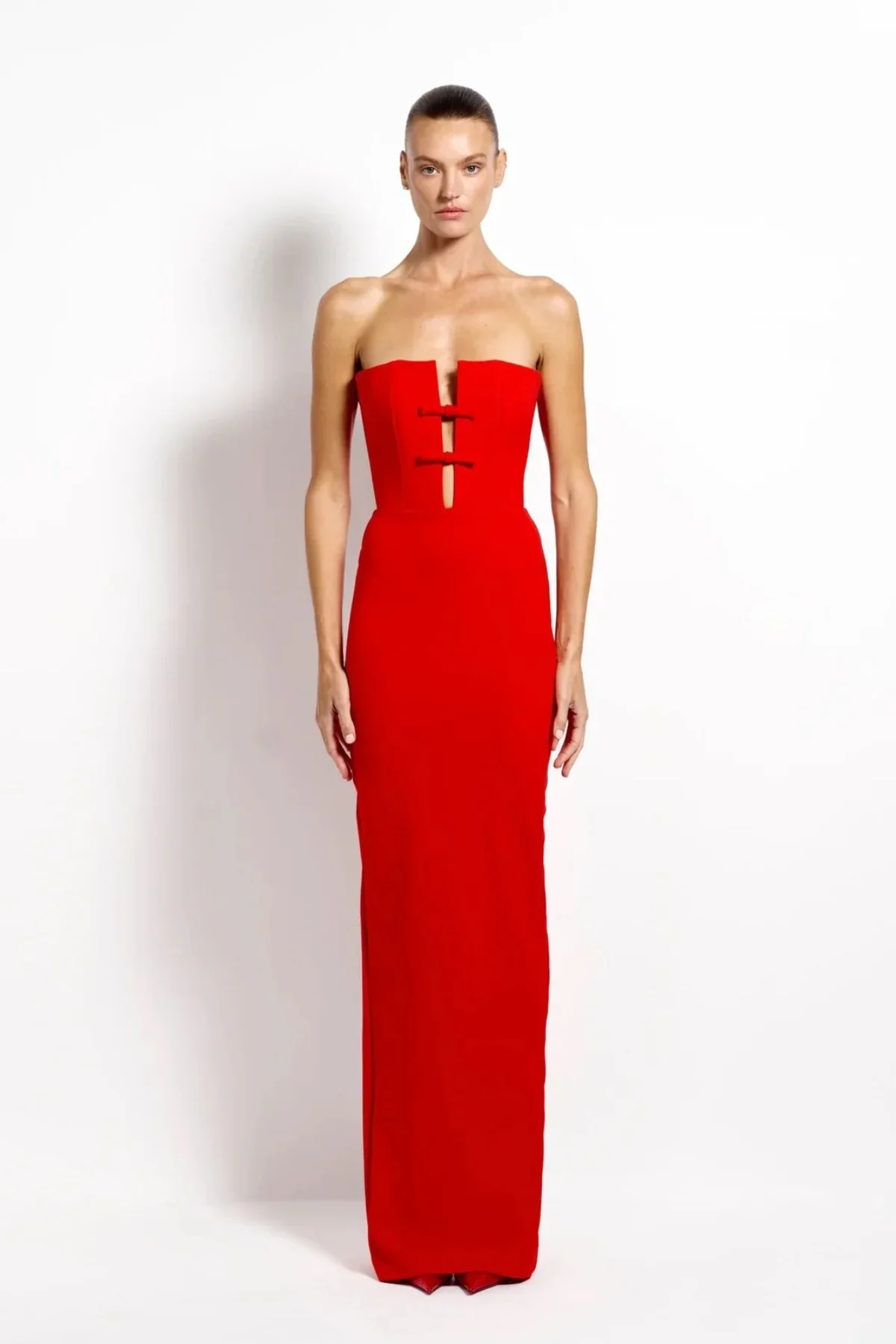 Effie Kats Addison Gown - Cherry Red