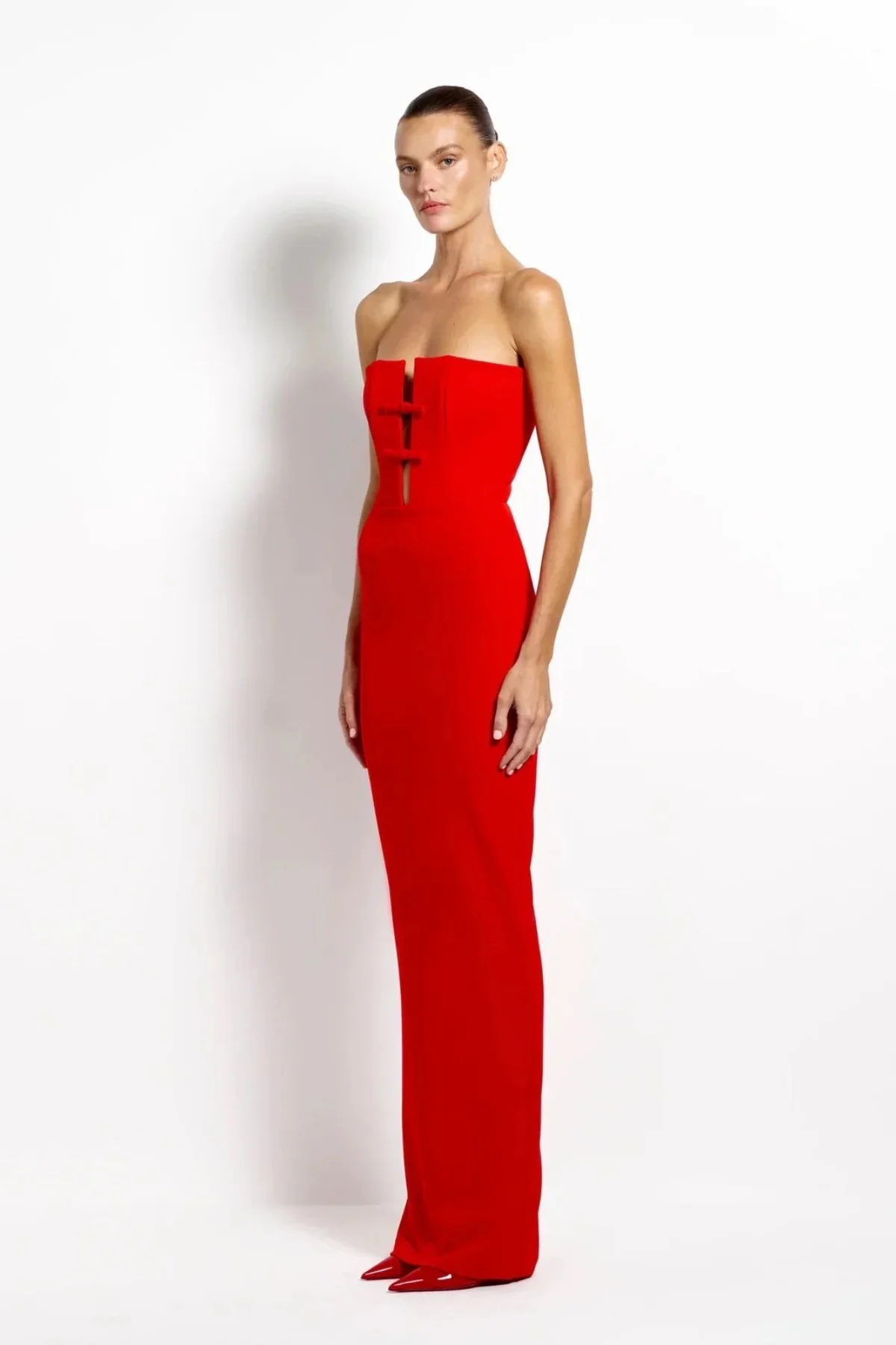 Effie Kats Addison Gown - Cherry Red - Image 2