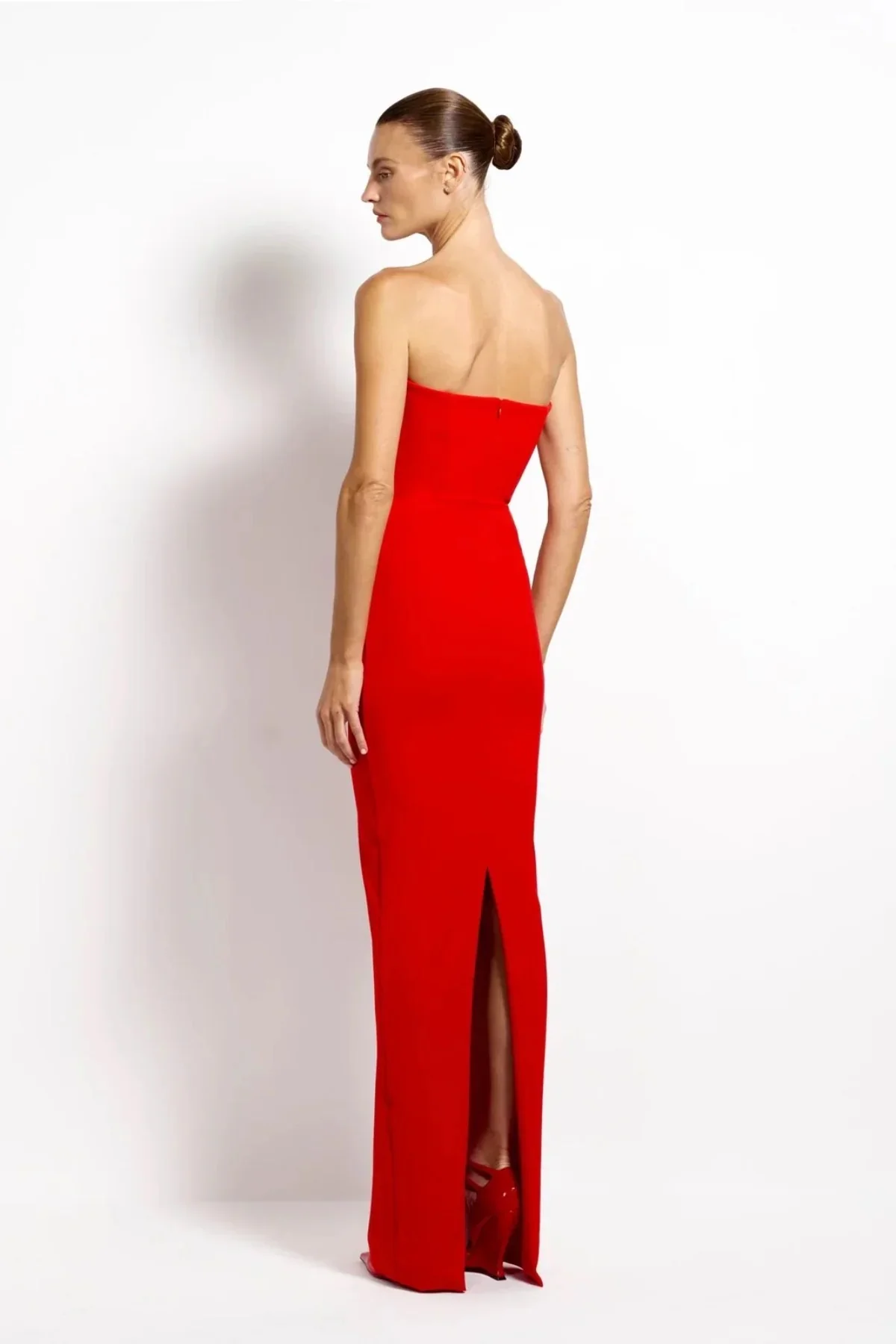 Effie Kats Addison Gown - Cherry Red - Image 4