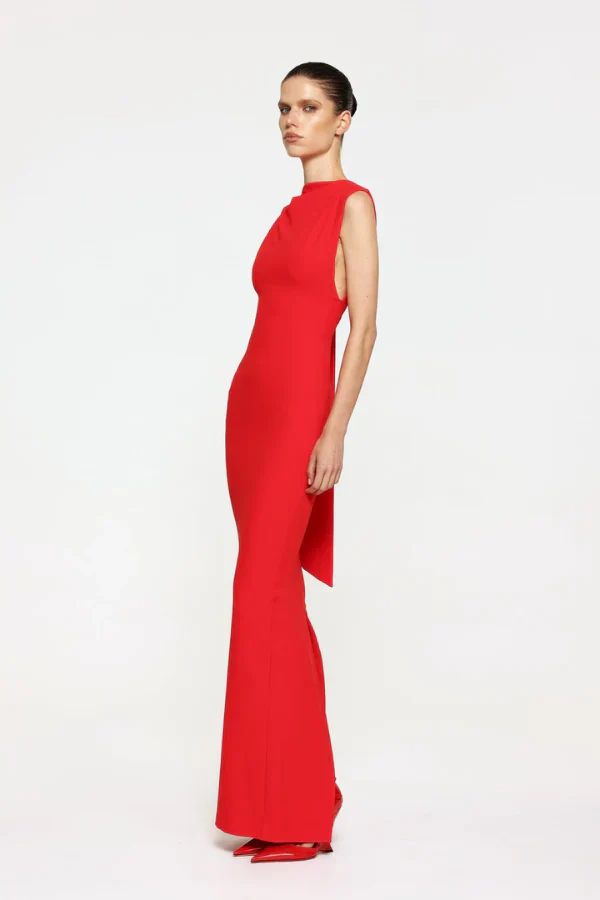 Effie Kats Audrey Gown - Cherry Red - Image 6