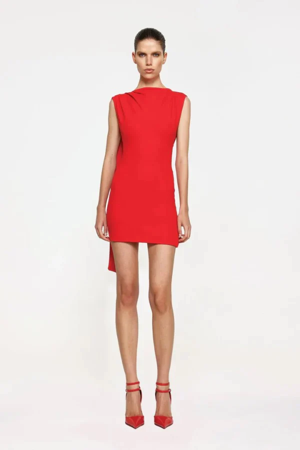 Effie Kats Audrey Mini Dress - Cherry Red