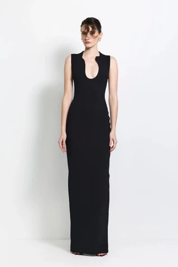 Effie Kats Bloom Gown - Black