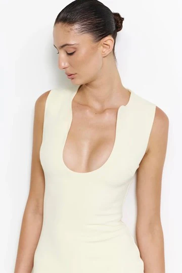 Effie Kats Bloom Gown - Lemon - Image 5