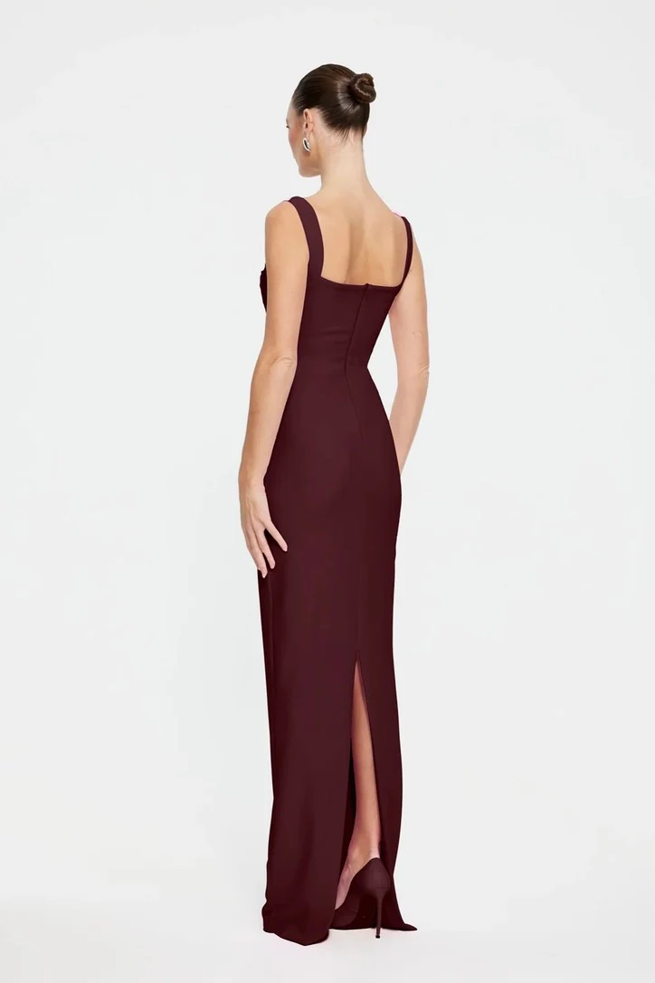 Effie Kats Marbella Gown - Wine - Image 3