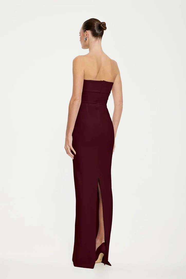 Effie Kats Monroe Gown - Wine - Image 3