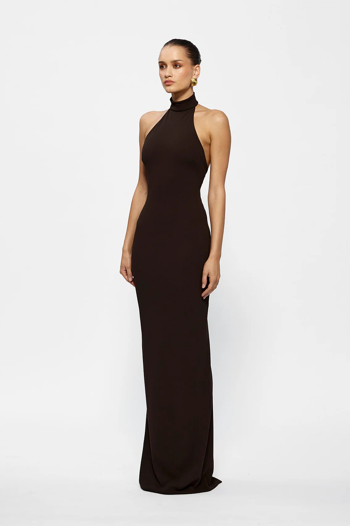 Effie Kats Rhi Gown - Coffee - Image 2